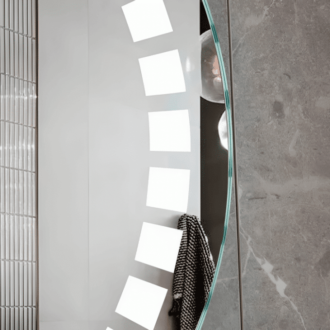 Designer Round LED Mirrors for Elegant Lighting